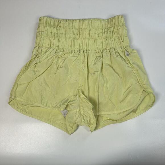 Free People Movement The Way Home Logo Shorts Womens Small Neon Athleisure - Picture 1 of 8